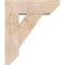 Ekena Millwork Traditional Slat Smooth Bracket w/ Offset Brace, Douglas Fir, 7 1/2"W x 22"D x 26"H BKT0806X22X26TRA06SDF - alternate 4